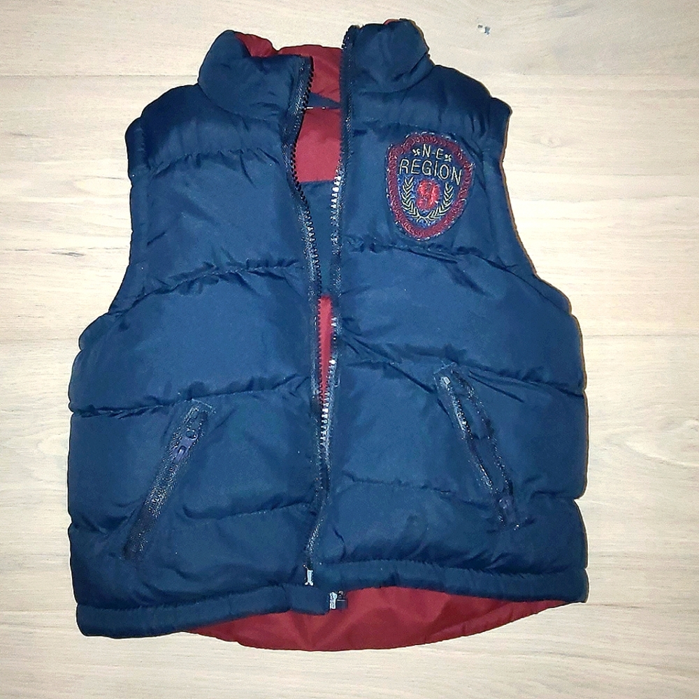 CHILDREN'S PLACE 1989 PLACE AUTHENTIC SPORTSWEAR Reversible puffer vest 24M